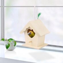 Herzförmiges Vogelhaus Nistkasten aus Holz 9x9cm