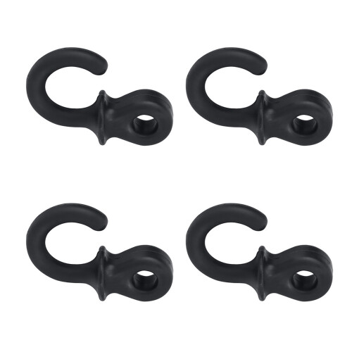 Enhance Archery with 4Pcs Black Bow String Dampers - Shock Absorbers