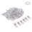 100 piezas de clips plásticos transparentes mini 3.5*0.5*1cm 2