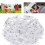100 piezas de clips plásticos transparentes mini 3.5*0.5*1cm 3