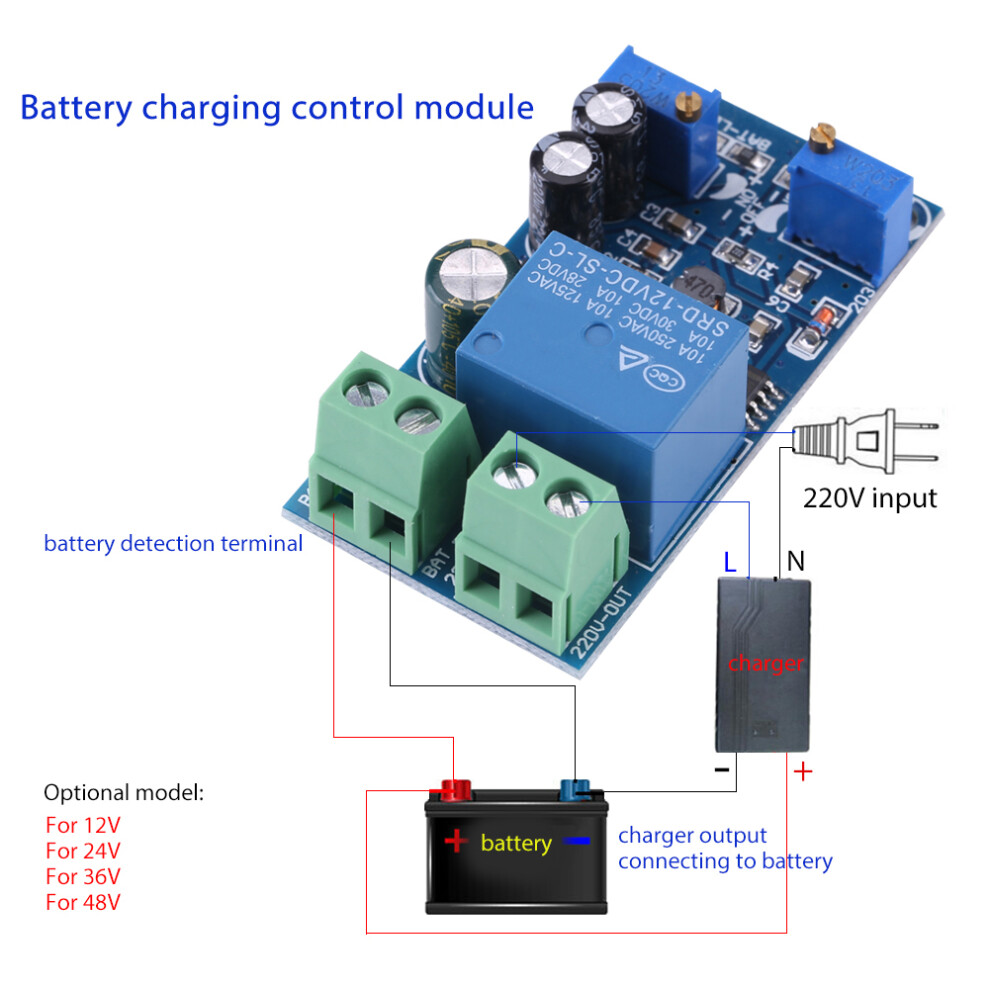 Efficient 24V Battery Charger W/ Indicator For Lead & Lithium Types 8481341221194