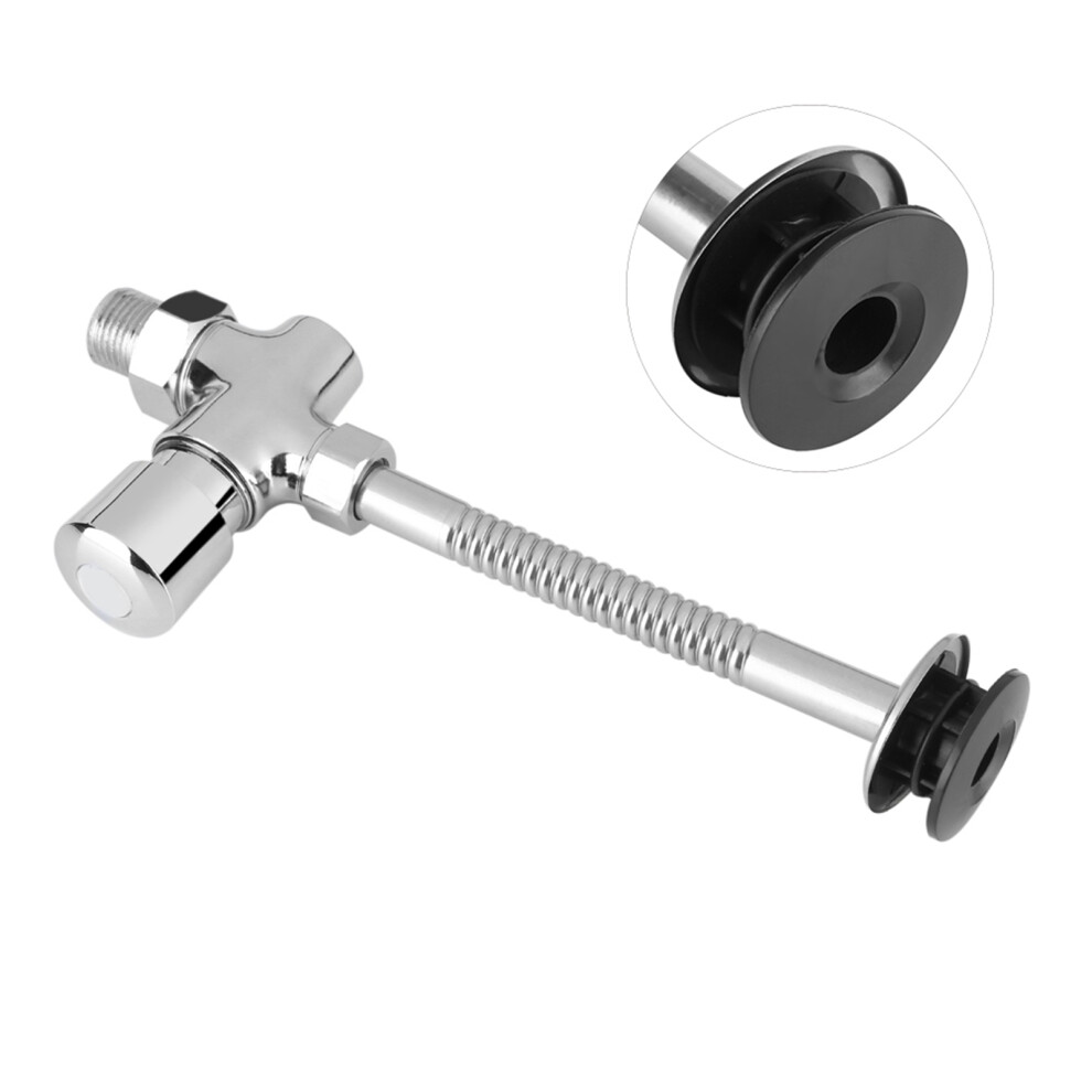 Manual Copper Urinal Flush Valve 1/2 Inch Chrome Finish Water Saver 8341341221887
