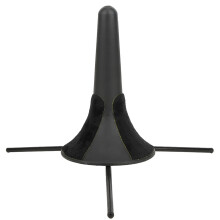 Portable Metal Folding Trumpet Support Stand, Black, 17.5 x 10.5 cm