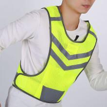 Breathable Fluorescent Reflective Vest for Night Visibility and Safety
