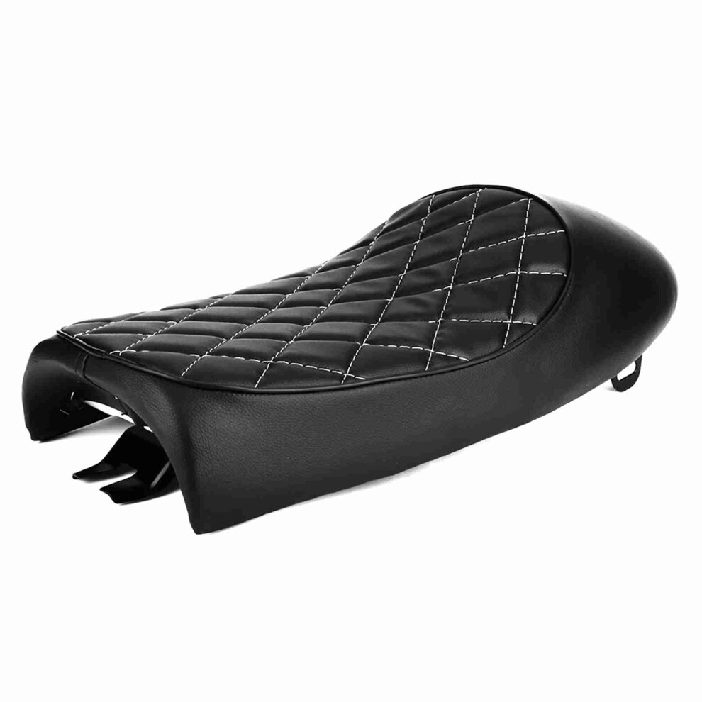 Vintage Pu Leather Motorcycle Seat Hump For Honda Cg125 Black 9481341222435