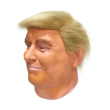Halloween realistische Promi-Maske Donald Trump Maske Präsidentschaftskandidat-Maske Latex Vollkopfmütze Kopfbedeckung für Erwachsene