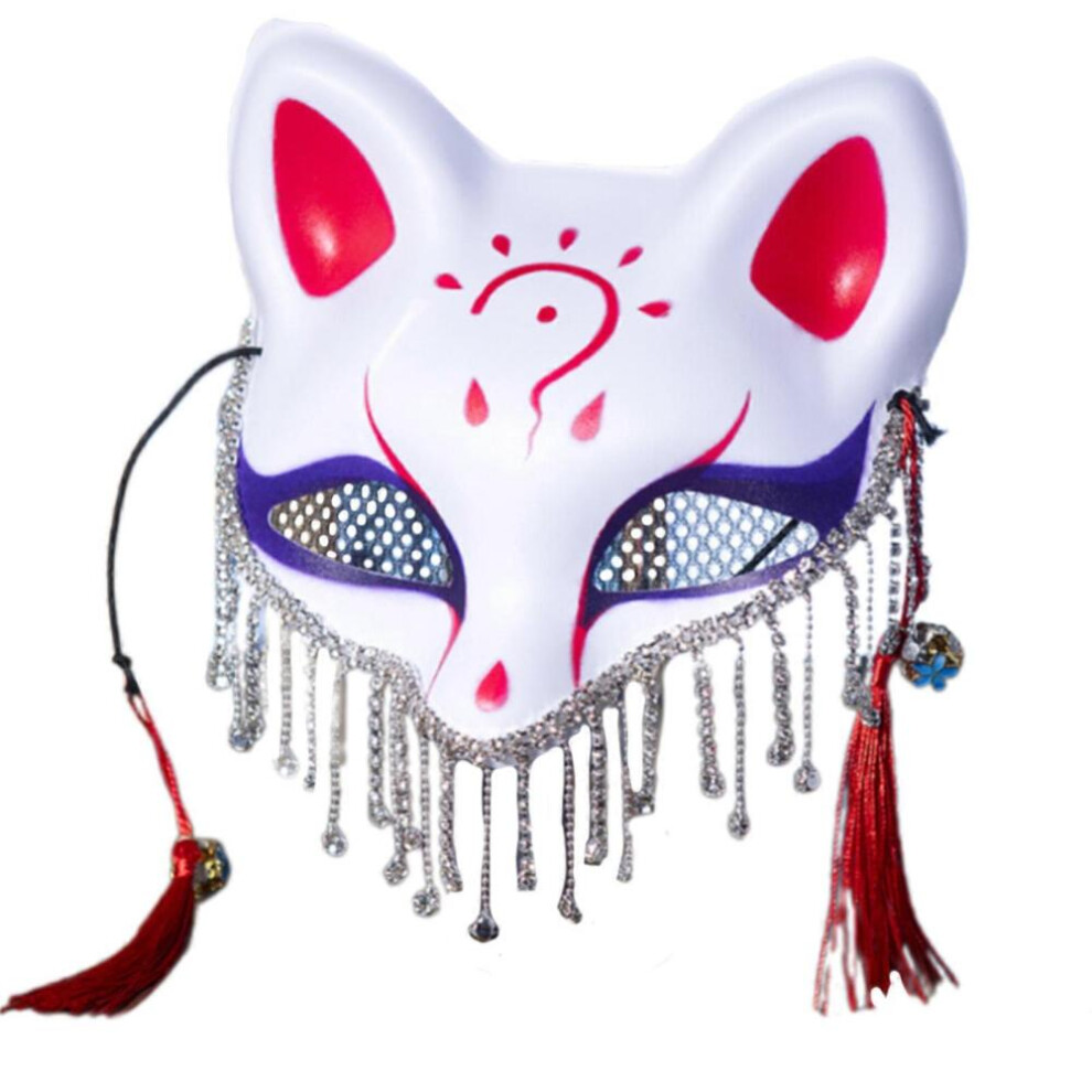 Venetians Mask Masquerade Mask Rhinestones Half Face Mask Halloween Foxes Mask Mardi Gras Mask for Party BA-image-OPC-PJMFBZM-NEW