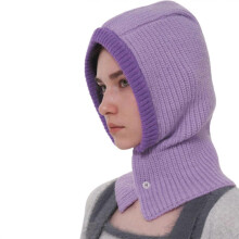 Women Face Cover Versatile Knitting Hooded Hat Winter Outdoor Costume Accessory Hooded Hat Keep Warm Outdoor 51