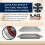 British Bakeware 2 Piece Non-Stick Baking Tray Set 31cm & 36cm 4
