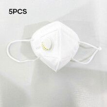 5/10/20/25/50/100 Pcs Adult Kn95 Mask With Air Valve Ffp2 Face Cover Disposable FaceWhite
