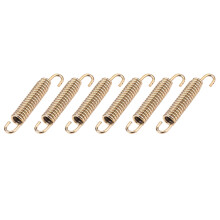 6pcs Gold Stainless Steel Exhaust Pipe Spring Hooks for Motorcycle Scooter ATV