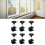 6 Sets Sliding Window Lock Door Limit Stopper 1 11