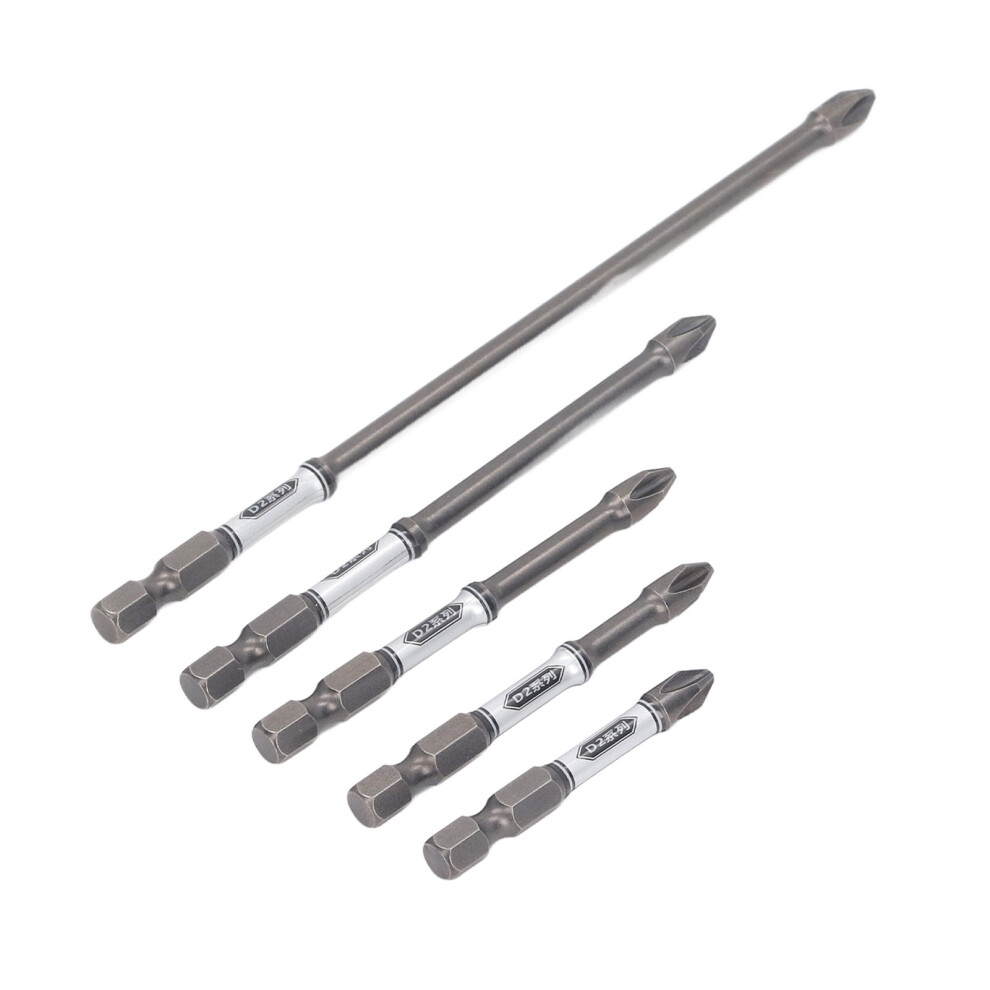 5Pcs Screwdriver Bit S2 Steel Anti Slip Magnetic