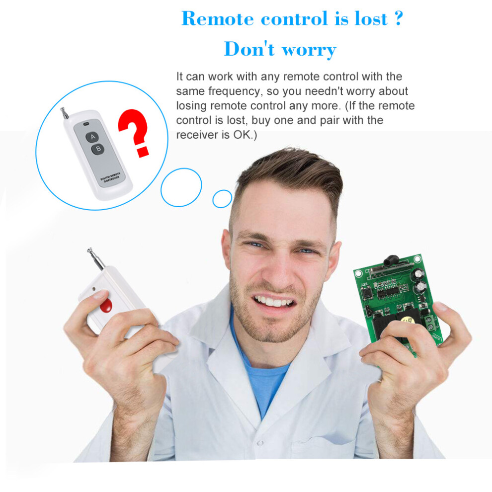 433Mhz Rf Wireless Dc 12V 2Ch Remote Switch With Learning Code 8131341226933