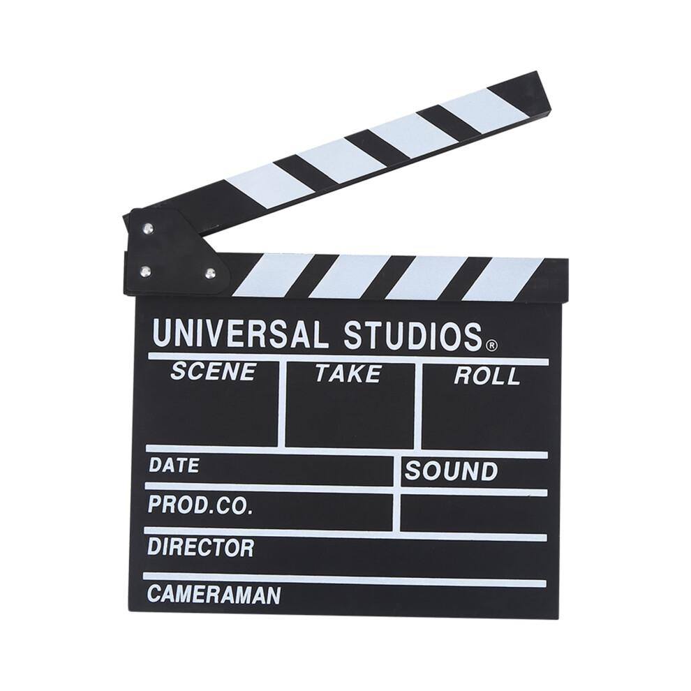 Classic TV Movie Director's Clapperboard Prop - 12x10 inch Wood Design-image-OPC-PJMFDPH-NEW