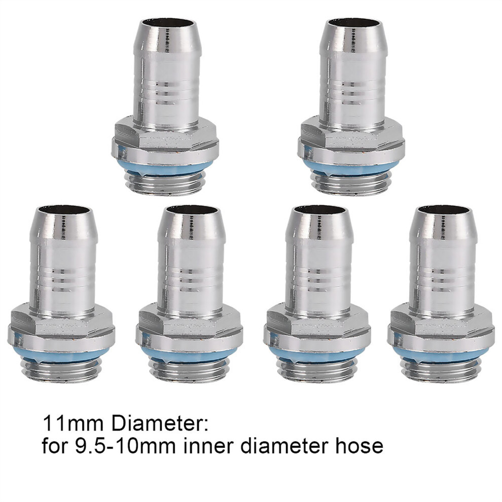 Twotouch G1/4 Barb Water Cooling Connector For 7.5Mm Tube - Set Of 6 4951341227822