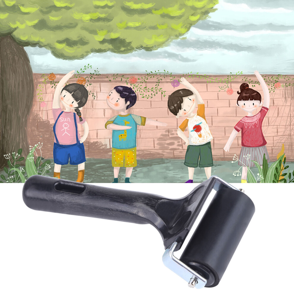 Oil Painting Tool: Sturdy Rubber Brayer Roller For Large Area Coverage 8401341227897