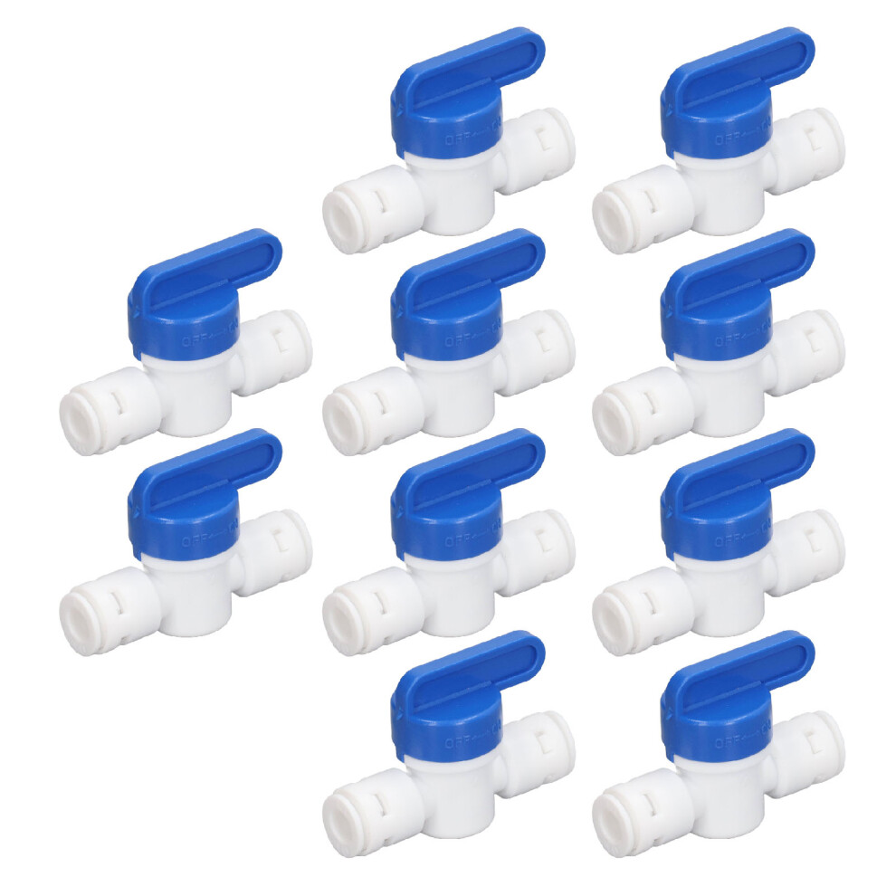 10 Pcs Inline Ball Valve Mini Water Tube Shut Off