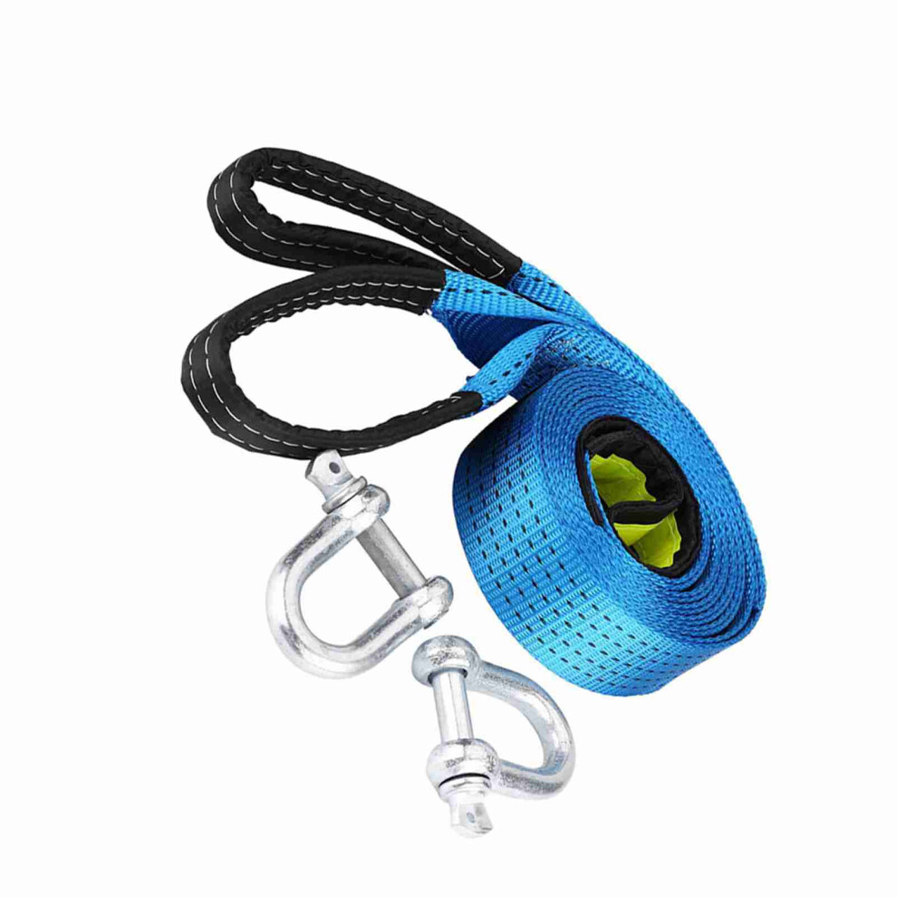 8 Tons Car Tow Rope 5M Trailer Towing Cable With Reflective Strips For Recovery 6941341229658