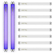 AURA 10 Pack Bug Zapper Replacement Light Bulbs 10W for 20W Indoor Bug Zapper, BL T8 F10W 13Inch Light Tu