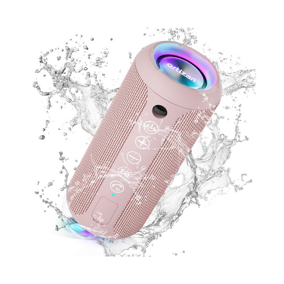 (Pink) 24W Portable Wireless Speakers | Deep Bass, Rgb Lights, Dual Pairing | 30H Playtime Pink 9009412813377