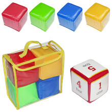 Set de dados de espuma para niños, de colores brillantes, bloques de bolsillo educativos, juguete