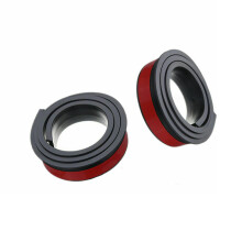 2 Stück 1,5 m Gummi-Radlauf-Schutz 3,8 cm Schwarz