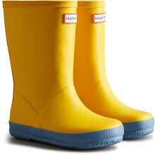 (Yellow, 13 (Adults')) Hunter Kids First Boot Rubber Kid's Hunter Yellow Wellington Boots