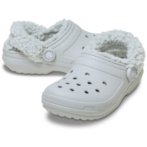 Crocs (White, 12 (Adults')) Crocs Classic Fleece Lined Thermoplastic Men's Atmosphere Clogs 2