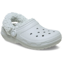 (White, 12 (Adults')) Crocs Classic Fleece Lined Thermoplastic Men's Atmosphere Clogs