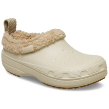 (Grey, 12 (Adults')) Crocs Classic Lined Shorty Thermoplastic Men's Sandstone Slippers