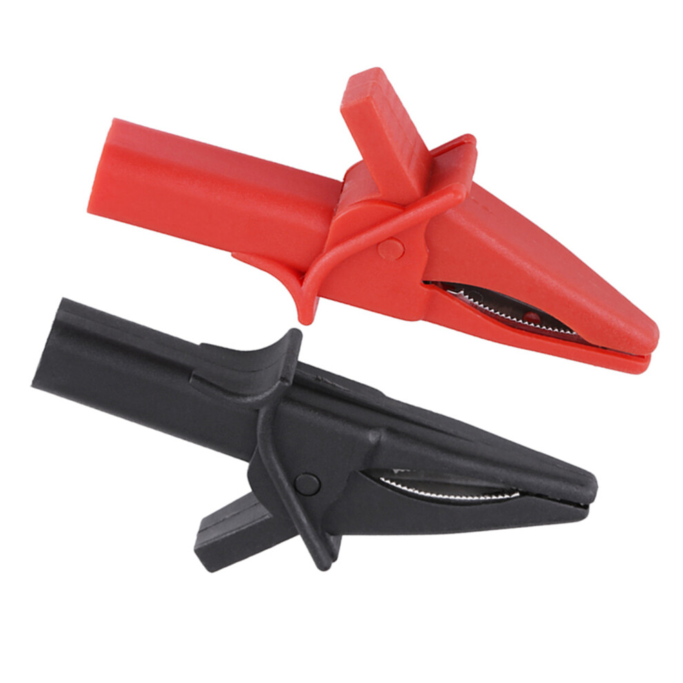 Ht18a Dolphin Gator Clips 2Pcs: Large Insulated Red/Black For Oscilloscope. 4291341235909