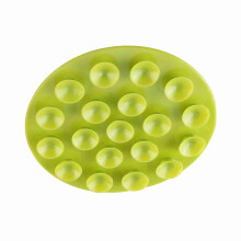 Baby Kids Magic Suction Mat with Double Suckers Anti-slip Plate & Bowl Green