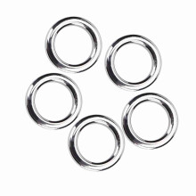 High Quality Stainless Steel Bait Connector Rings 50Pcs - Anti-Corrosion Size S