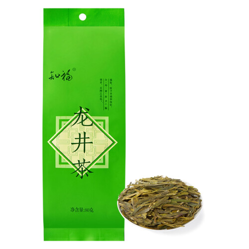 Longjing duftender Grüntee 80 g Netto-Geschenkpackung 92 g 1