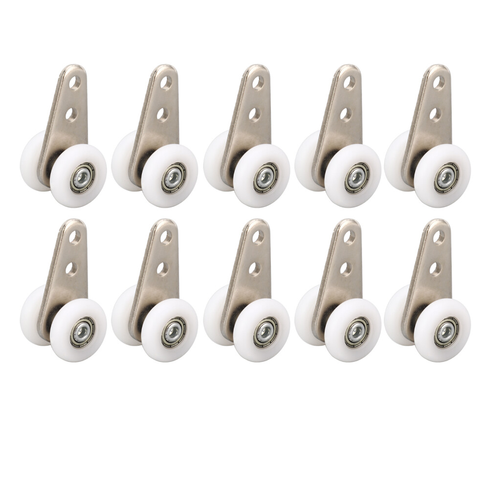 10Pcs 23Mm Nylon Pulley Stainless Steel Bracket 9121376672576
