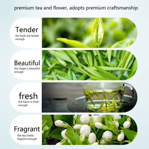 Té de jazmín 100 g forma completa de flor natural 2