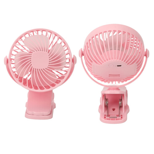 Clip-On-Ventilator ABS 18650 3-Stufen Pink 720 USB-Mini