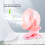 Clip-On-Ventilator ABS 18650 3-Stufen Pink 720 USB-Mini 11