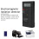 PC Battery LCD EMF Meter 50Hz-2000MHz Radiation Detector Compact Black 12