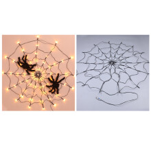 Spinnennetzlampe 1m Schwarz mit Fernbedienung, 8 Modi