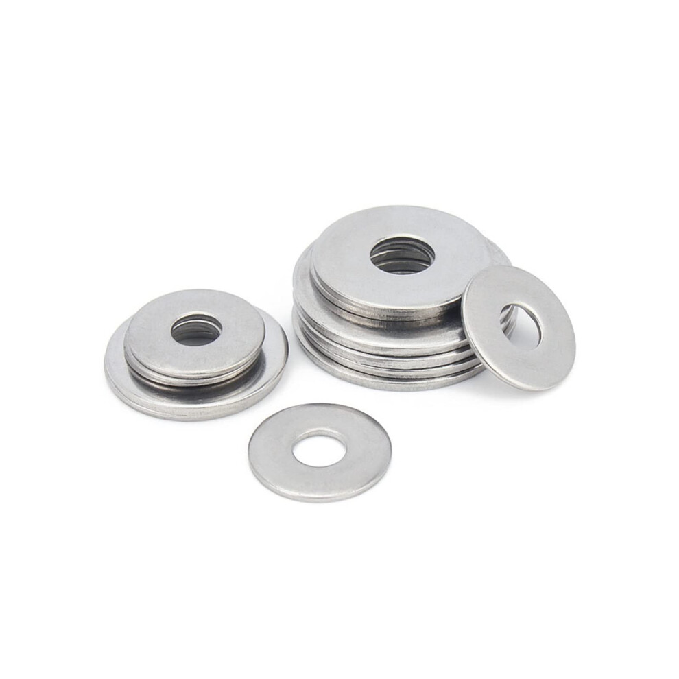 304 Stainless Steel Washer M8x16x1.5 Flat Gasket For M1.6 To M36 Hardware Accessories 50Pcs Durable Washers 6482260645889