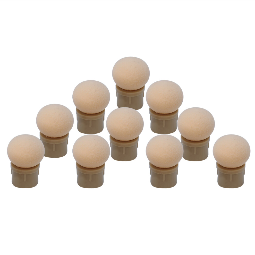 10pcs Soft Elastic Nail Art Sponge Heads for Dotting Pen & Brush