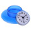 Waterproof Quartz Wall Clock with Suction for Bathroom Kitchen - Blue 1