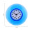 Waterproof Quartz Wall Clock with Suction for Bathroom Kitchen - Blue 5