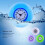 Waterproof Quartz Wall Clock with Suction for Bathroom Kitchen - Blue 4