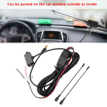 Digital TV SMA Car Antenna with Amplifier Strong Signal Easy Setup