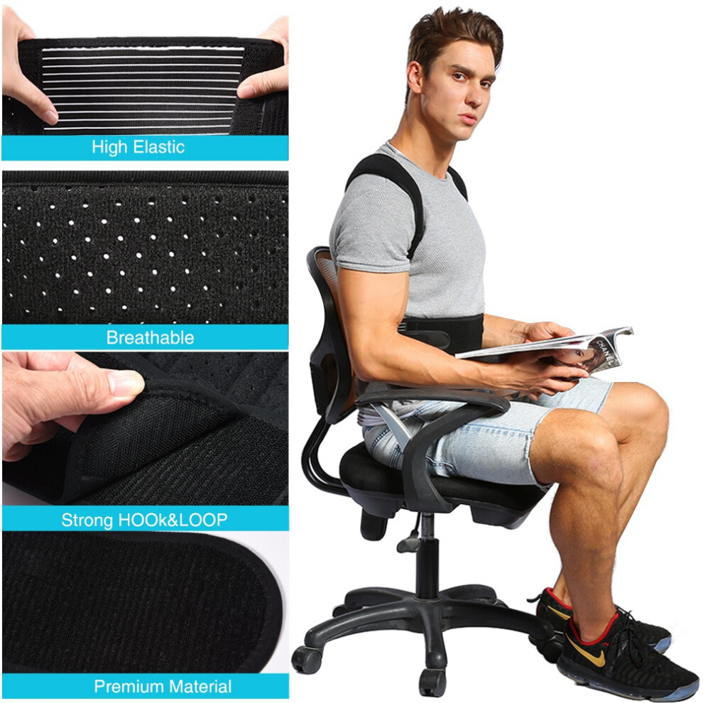 Premium Neoprene Posture Corrector with Aluminum Splint Support