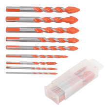 9Pcs Masonry Drill Bits Set Cemented Carbide