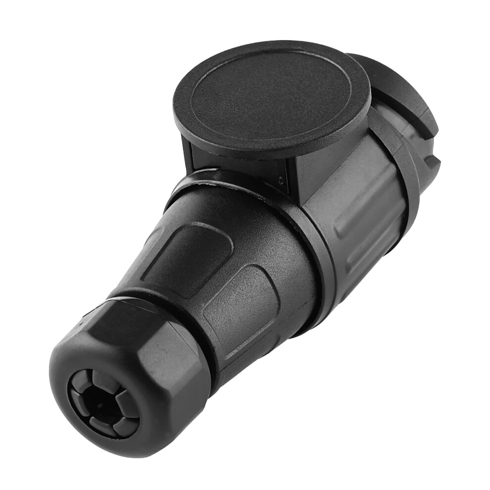 12V 13 Pin Electric Trailer Plug Connection Plastic Trailers Adapter Black 4901341253772